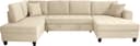 Trends by HG Wohnlandschaft Moritz U-Form | Beige 2