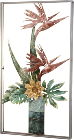 HOFMANN LIVING AND MORE Wanddekoobjekt Paradiesblume in Vase