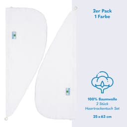 HAMMETEX Turban-Handtuch | Weiß