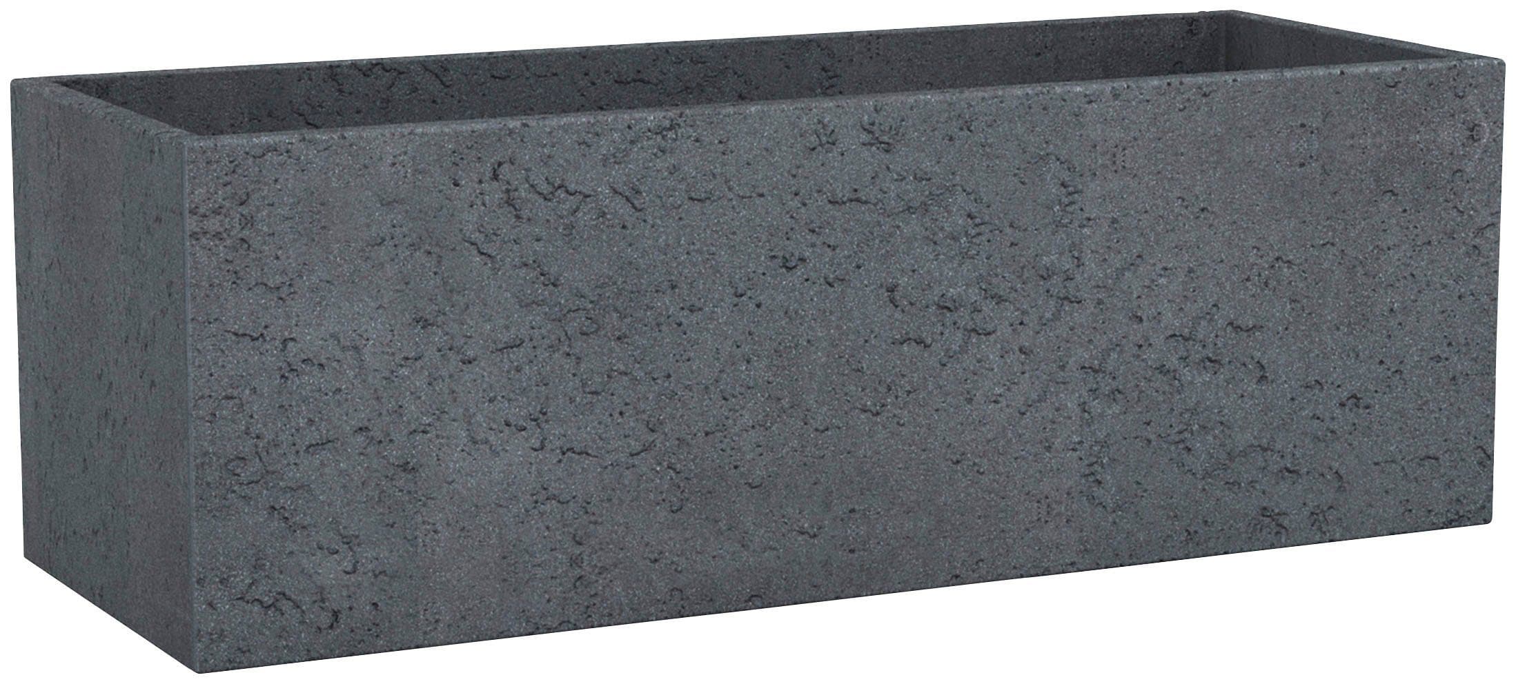 Scheurich C-CUBE LONG Blumentopf | Schwarz