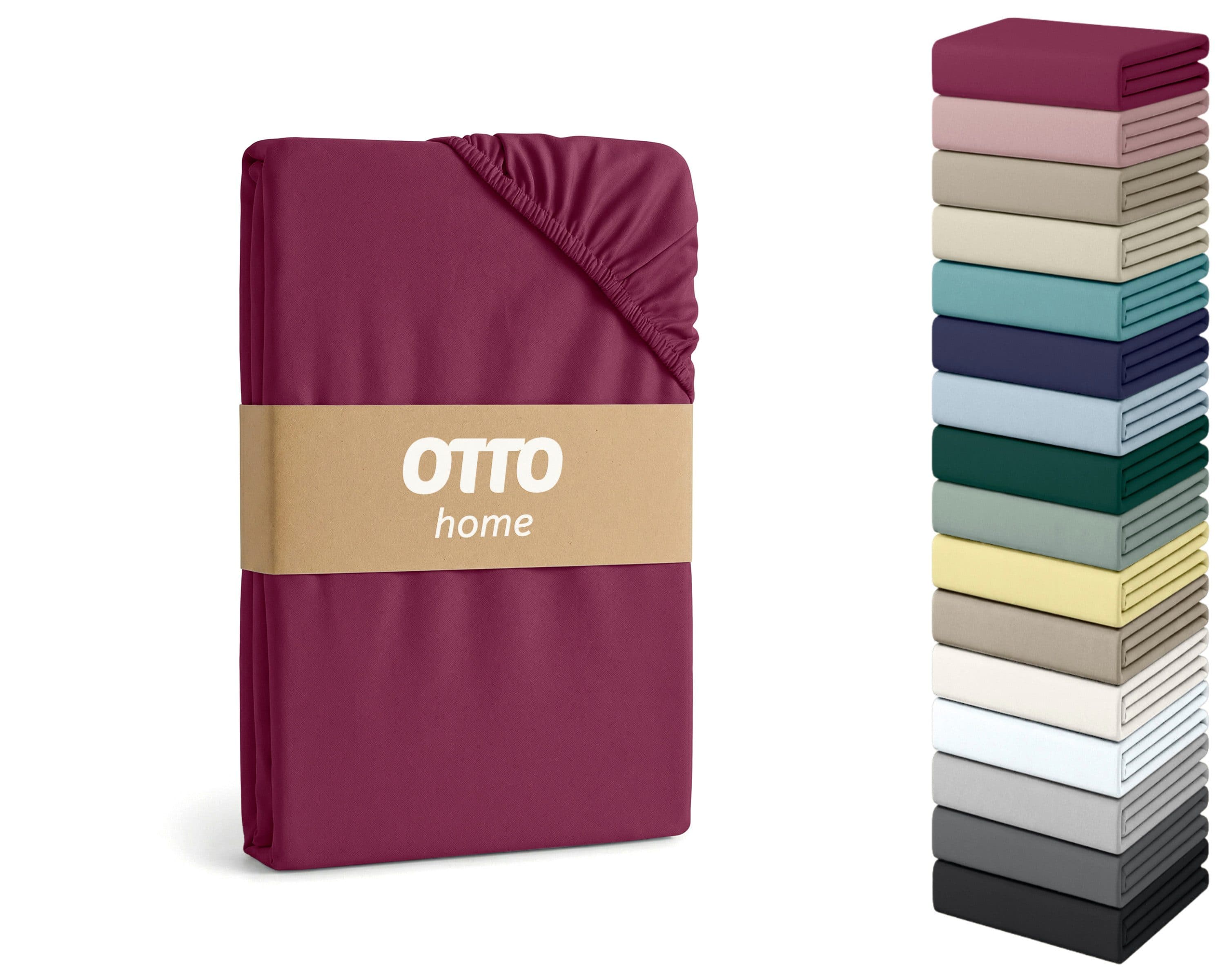 OTTO home Spannbettlaken PHYSALIS Comfort | Rot