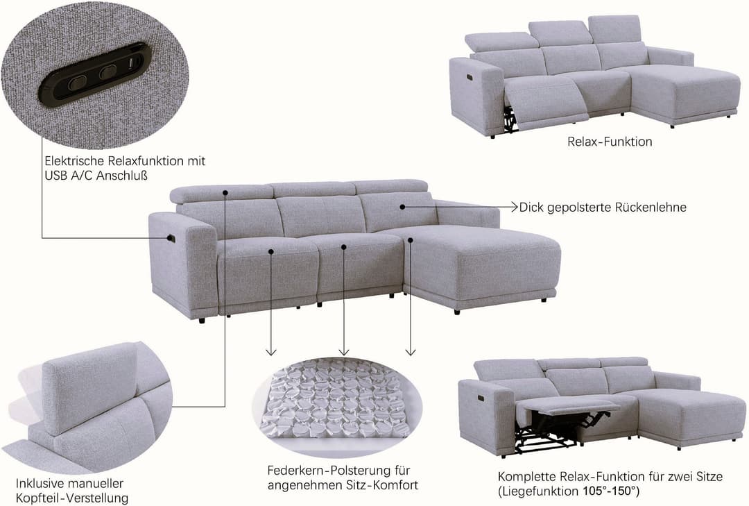 OTTO home Ecksofa LEOON | Beige