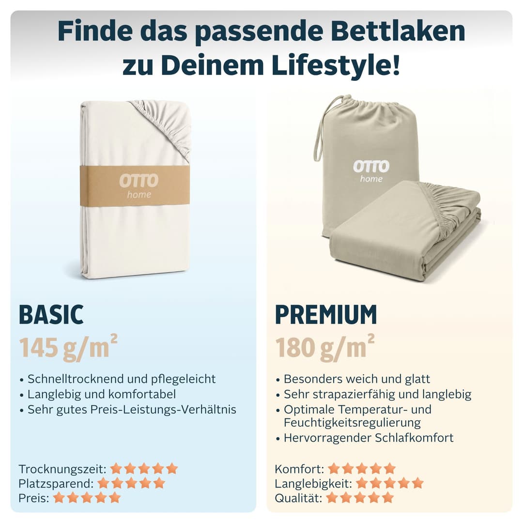 OTTO home Spannbettlaken Cremona | Beige