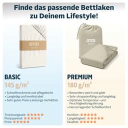 OTTO home Spannbettlaken Cremona | Beige