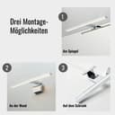 Loevschall Lagan NextGen Spiegelleuchte | Silber 4