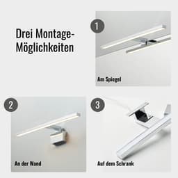 Loevschall Lagan NextGen Spiegelleuchte | Silber