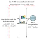 Wenko Herkules Twin Teleskopregal | Grau 3