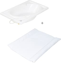 roba® Bade- und Wickelregal Baby Pool | Holztöne