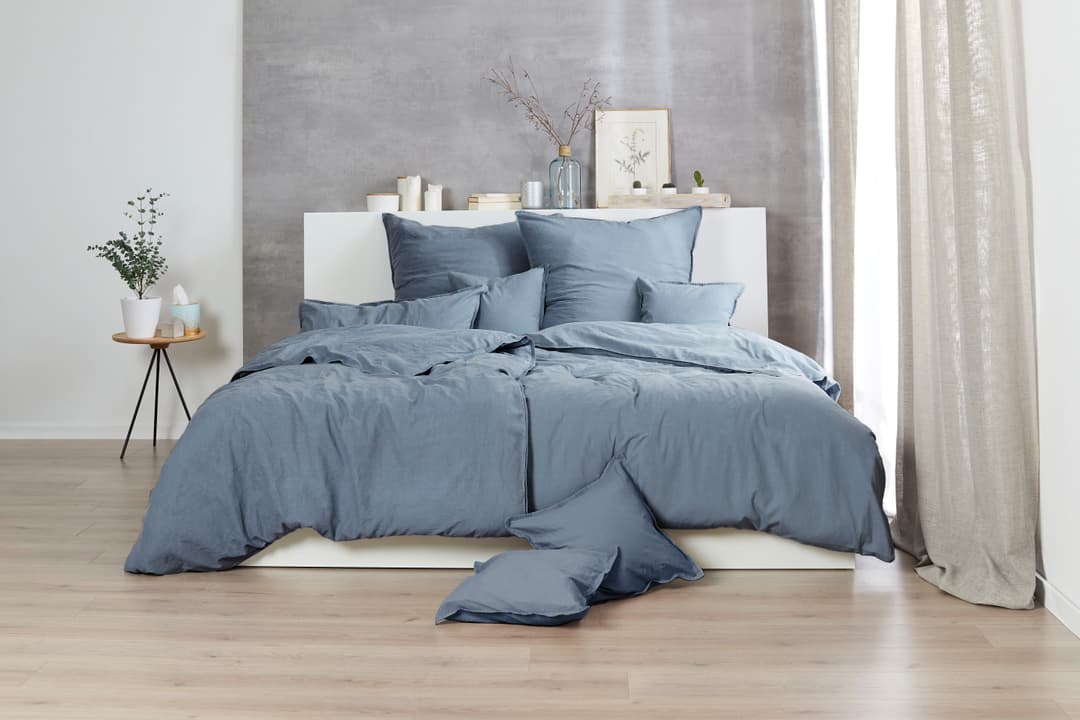 Primera Bettwäsche Stone-Washed | Blau