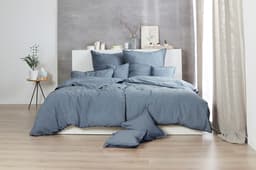 Primera Bettwäsche Stone-Washed | Blau