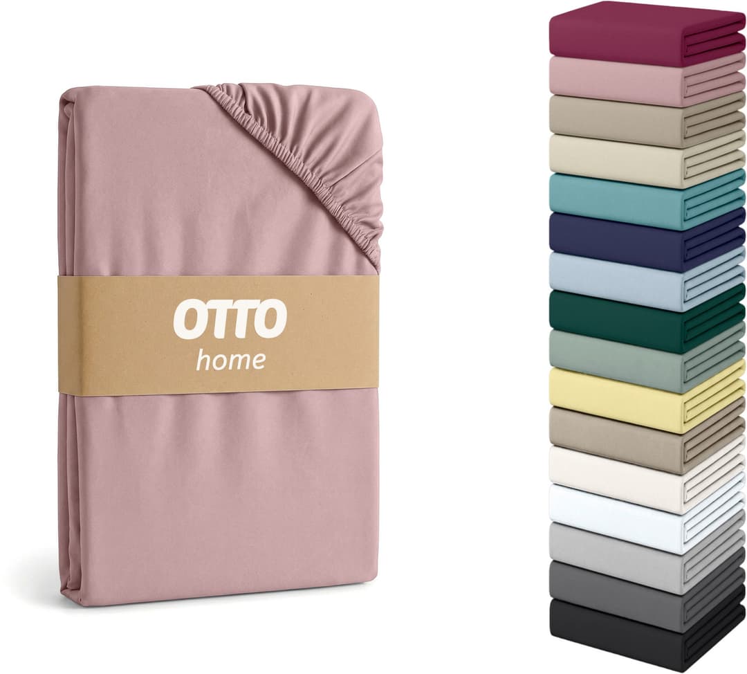 OTTO home Spannbettlaken Physalis Topper COMFORT | Rosa