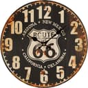 Ambiente Haus Route 66 Wanduhr | Schwarz