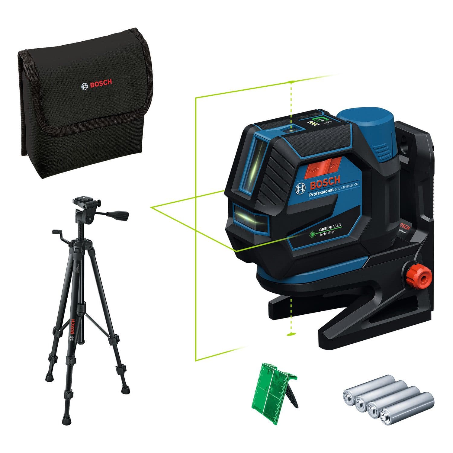 Bosch Professional GCL 12V-50-22 CG Kombilaser | Blau