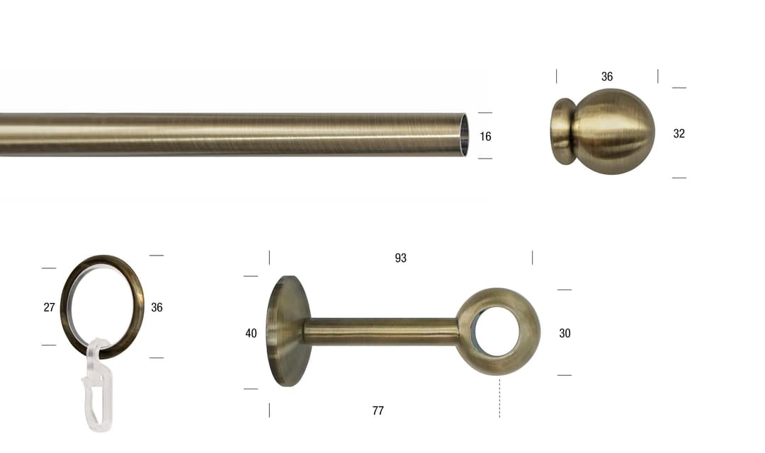 GARESA Gardinenstange ESPERANCA | Gold