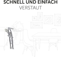 Hauck Sit N Fold Hochstuhl | Mehrfarbig