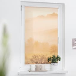 LICHTBLICK ORIGINAL Seitenzugrollo Klemmfix Motiv Toskana | Orange