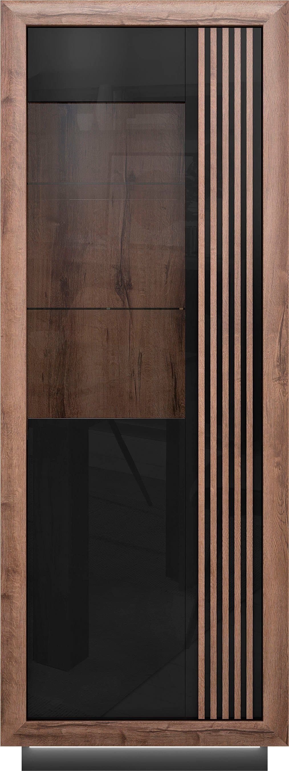 FORTE Highboard Savona | Schwarz