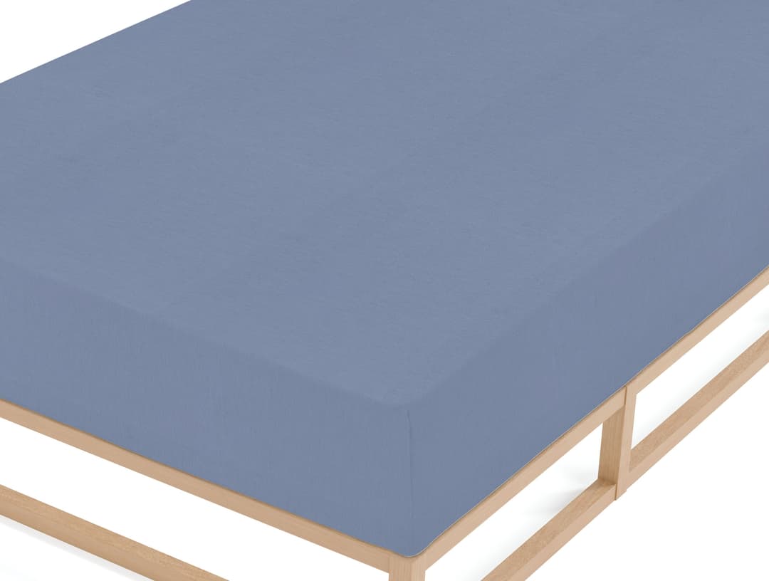 Biberna Spannbettlaken Hermal | Blau