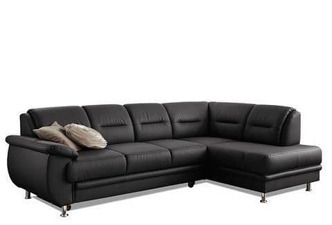 sit&more Ecksofa Mailand L-Form | Schwarz