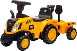 Jamara Rutscher Caterpillar Traktor mit Anhänger 2in1 | Gelb