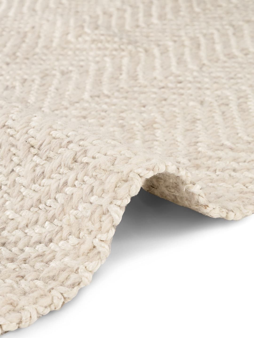 ELLE DECORATION Wollteppich Majoli | Beige