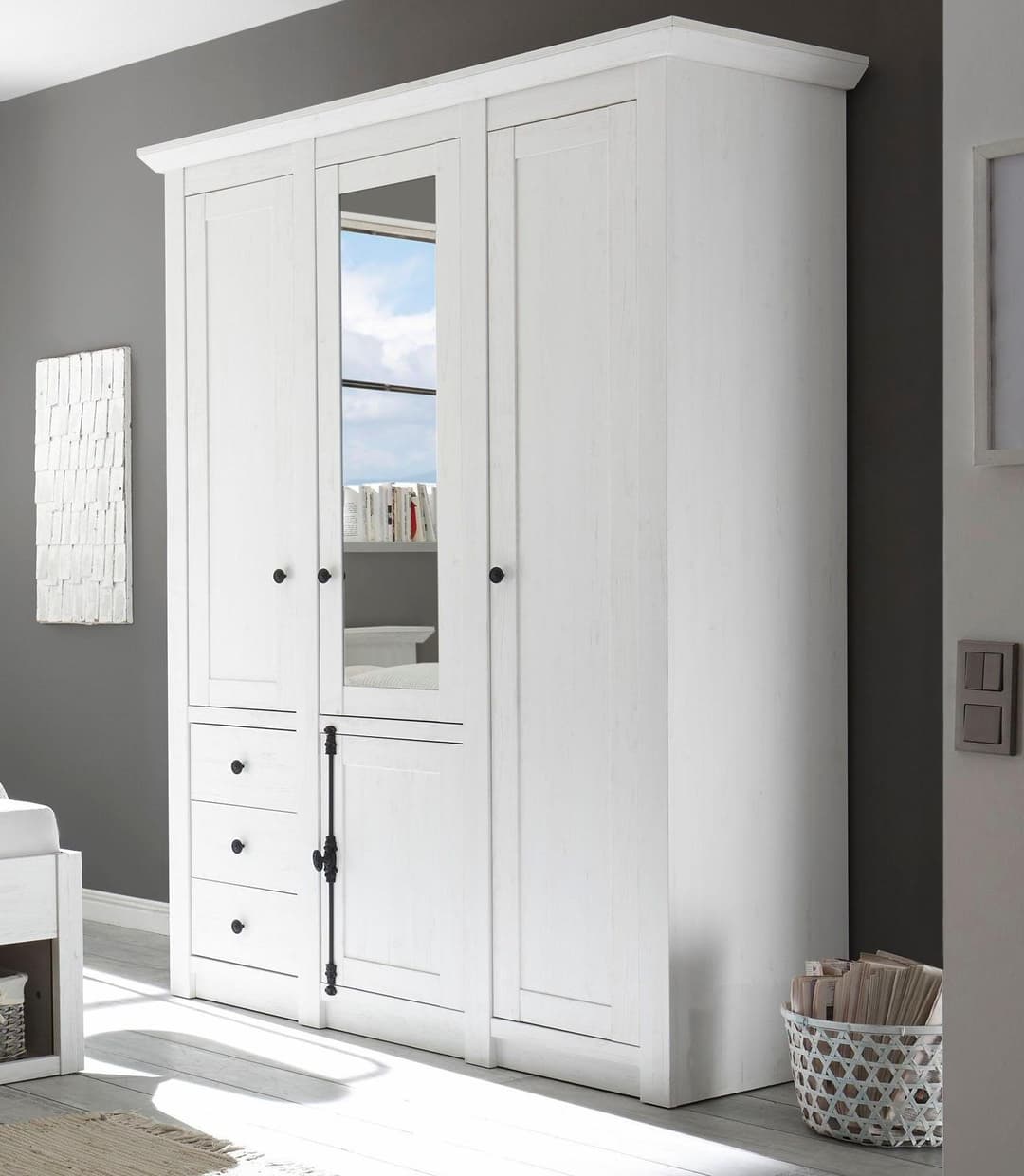 Home affaire Kleiderschrank California | Weiß
