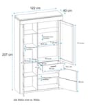 VOGL Möbelfabrik Vitrine | Holztöne 2