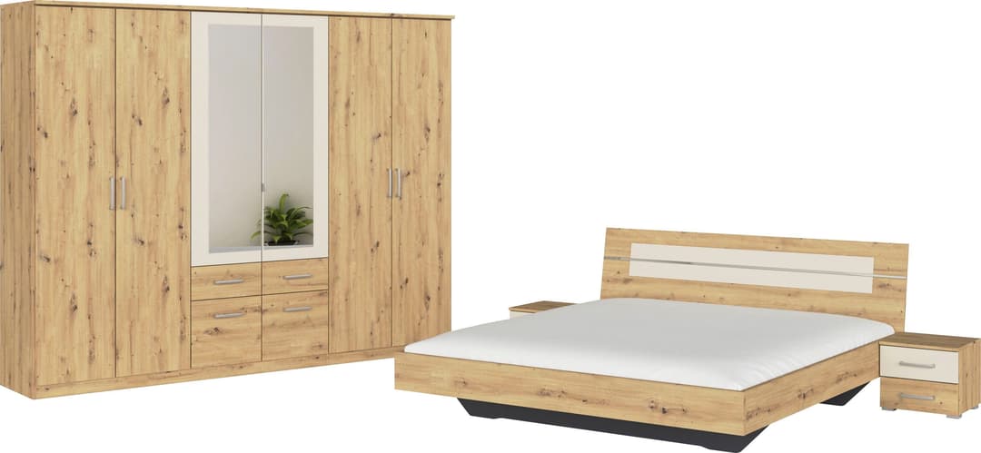 rauch Schlafzimmer-Set BURANO | Holztöne