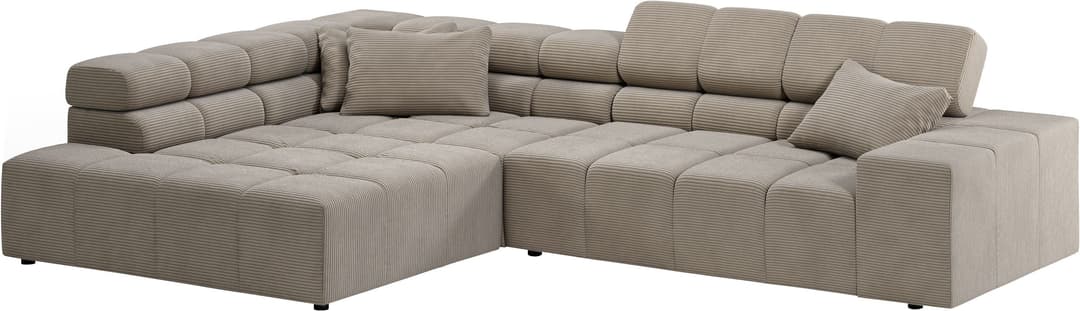Home affaire Ecksofa Ancona | Braun