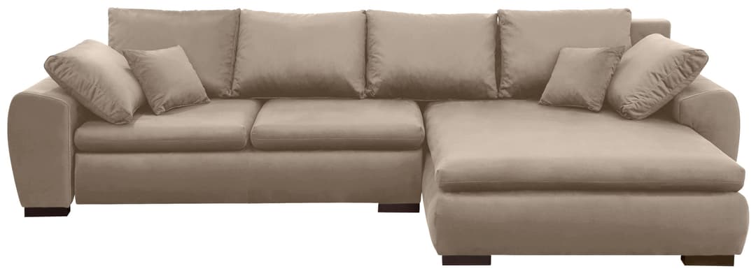 Home affaire Ecksofa Cara Mia L-Form | Braun