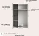 Schlafkontor Kleiderschrank Karl | Weiß 5