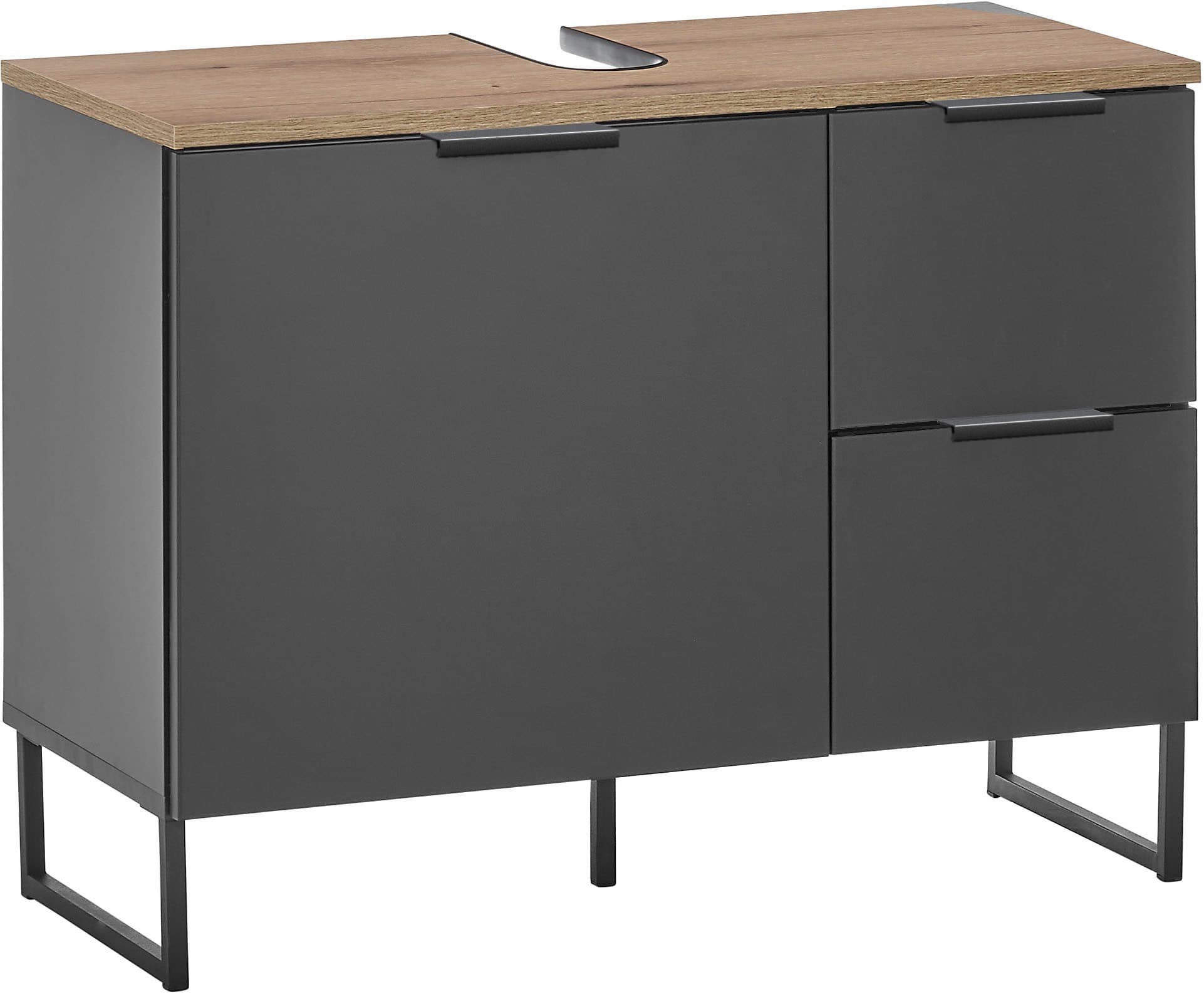 BASIC by Balculina Waschbeckenunterschrank Denver | Schwarz