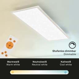 Briloner Leuchten LED Panel 7308016 PALLAS | Weiß