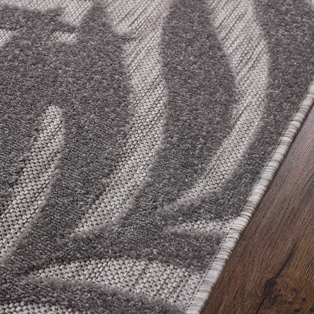 Sanat Teppich Floral Outdoor | Grau