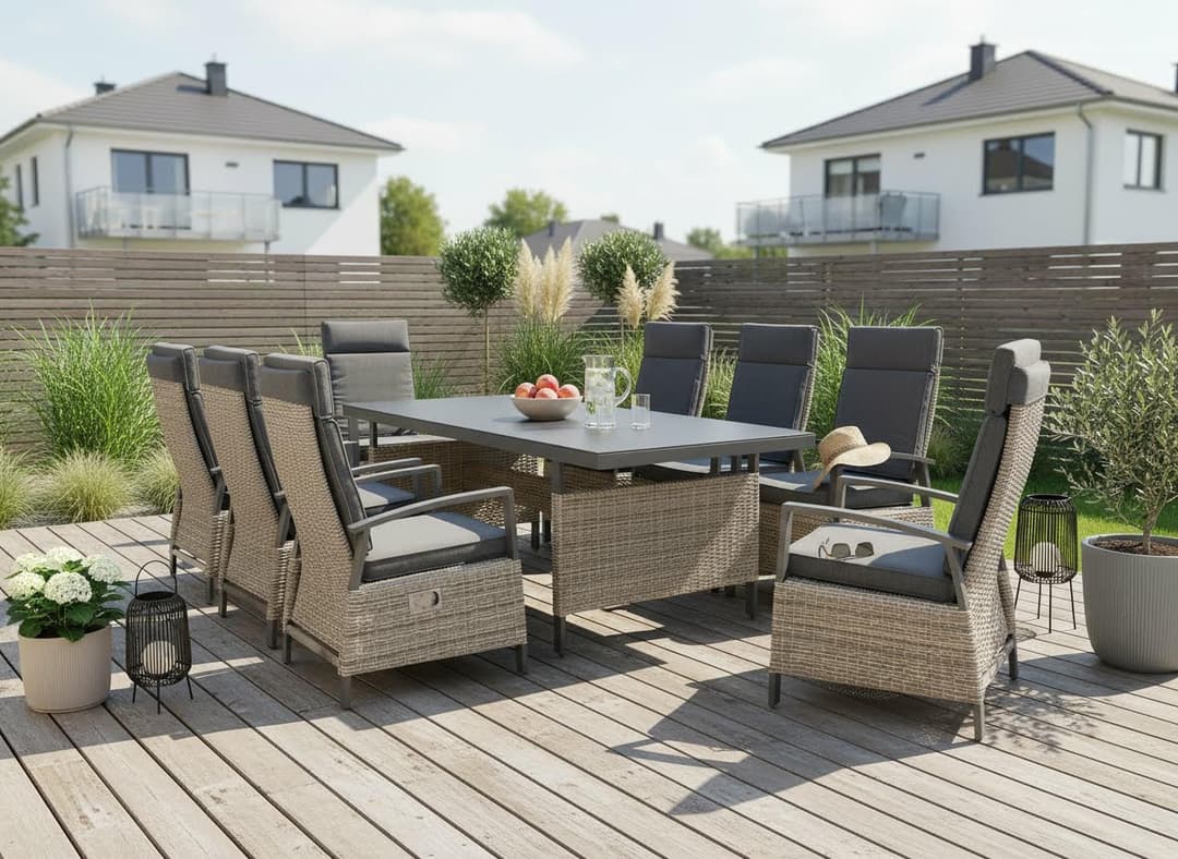 KONIFERA Garten-Essgruppe New Monaco | Braun