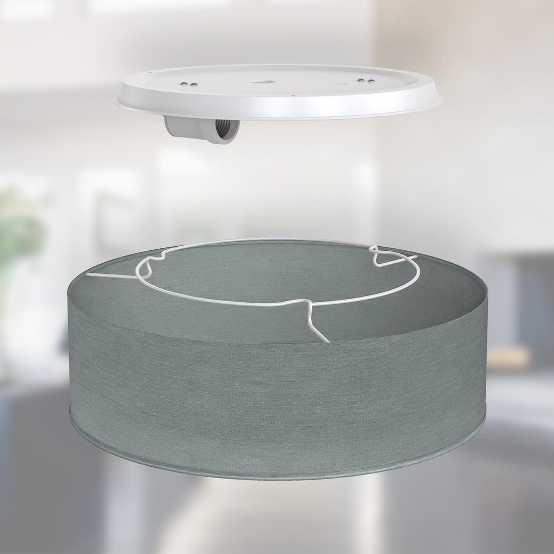 B.K.Licht LED Deckenleuchte | Grau