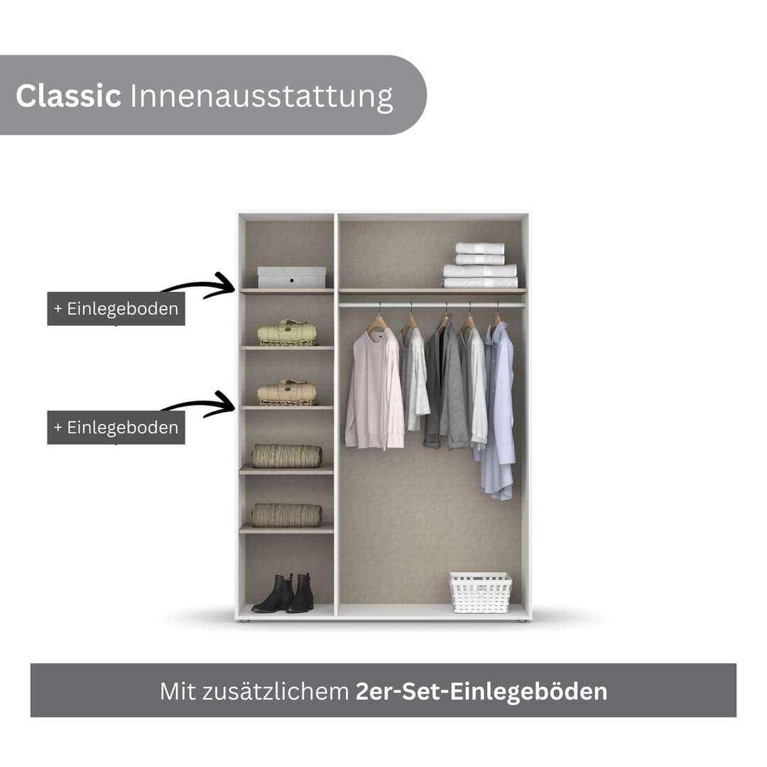 rauch NABILA Kleiderschrank | Grau