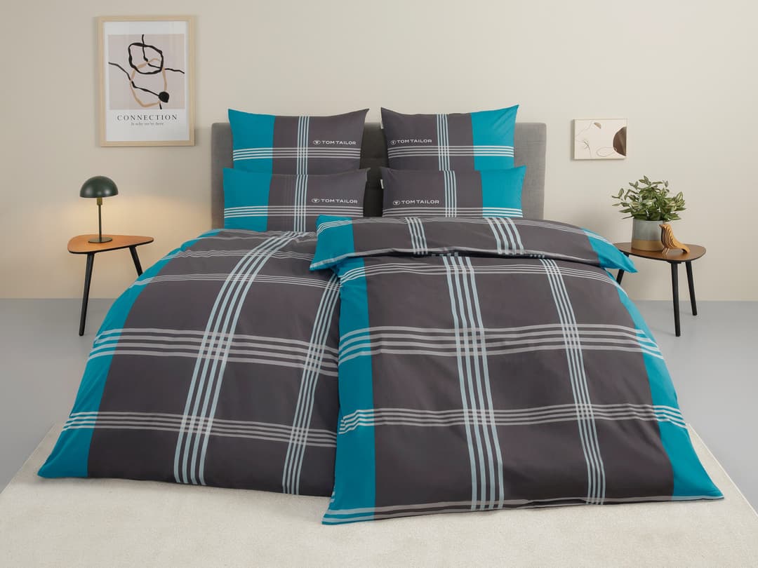 TOM TAILOR HOME Ole Bettwäsche-Set | Grau