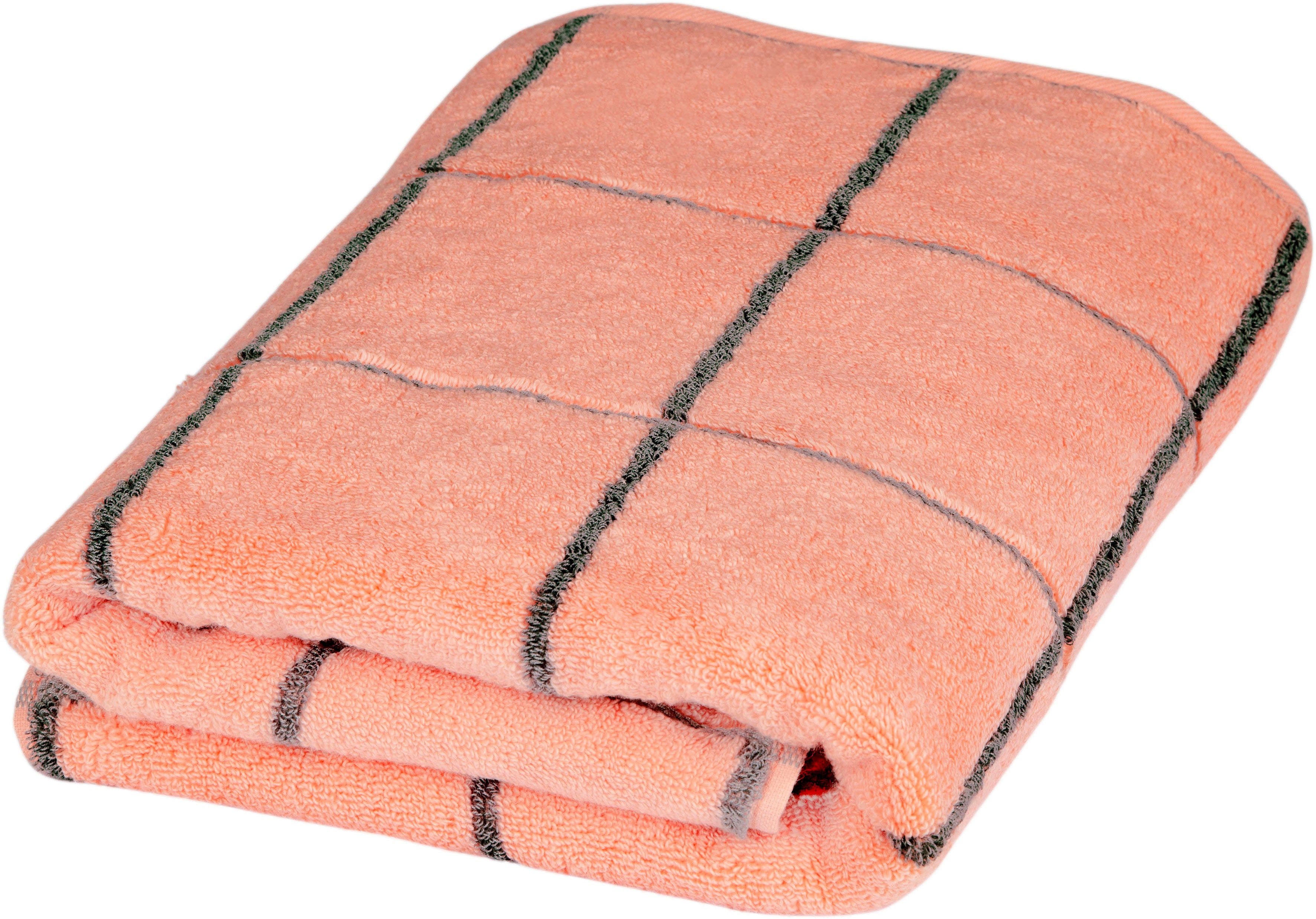 ROSS Duschtuch Cashmere Überkaro | Rosa