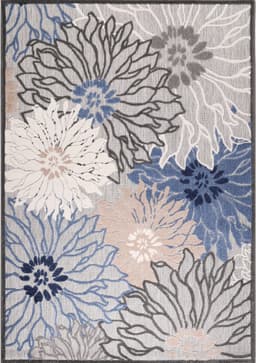 Sanat Teppich Floral 2 Outdoor | Grau