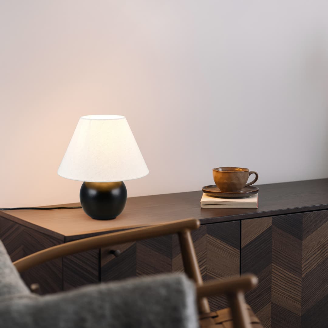 LeGer Home by Lena Gercke Schreibtischlampe Amara | Schwarz