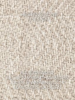 ELLE DECORATION Wollteppich Majoli | Beige