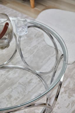 SalesFever Couchtisch | Silber