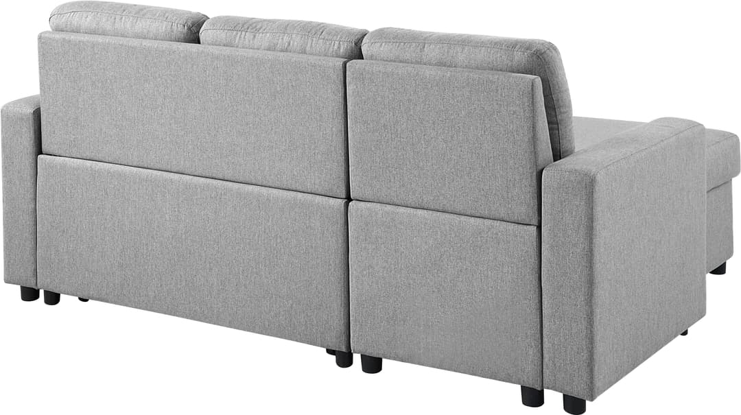 ATLANTIC home collection Ecksofa Gino L-Form | Grau