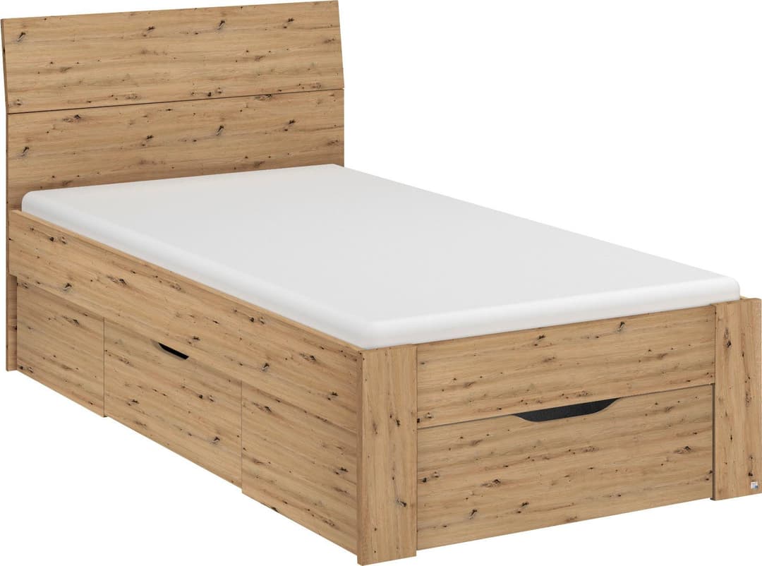 rauch Bett Einzelbett Doppelbett Stauraum FLEXX | Holztöne