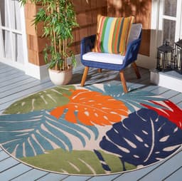 Sanat Teppich Floral Outdoor | Mehrfarbig