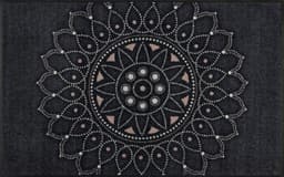 wash+dry by Kleen-Tex Teppich Purnima | Grau