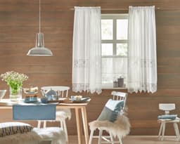 HOSSNER - ART OF HOME DECO Querbehang Dachstein | Weiß
