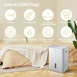 comfee Easy Dry 20 Luftentfeuchter | Weiß