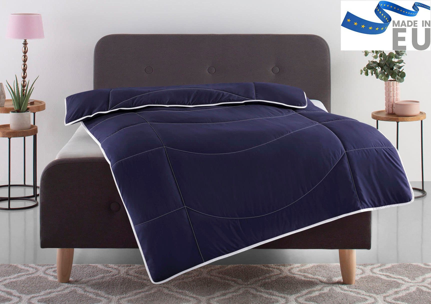 OTTO home Microfaserbettdecke Microlux | Blau